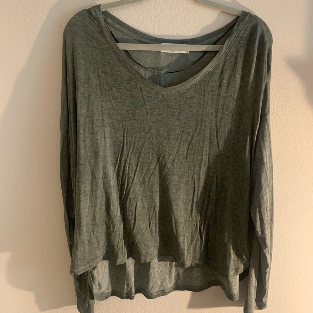 CJLA Long Sleeve Olive Top